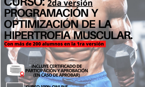 PROGRAMACIÓN Y OPTIMIZACIÓN DE LA HIPERTROFIA MUSCULAR.